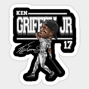 Ken Griffey Jr. Chicago W Cartoon Sticker